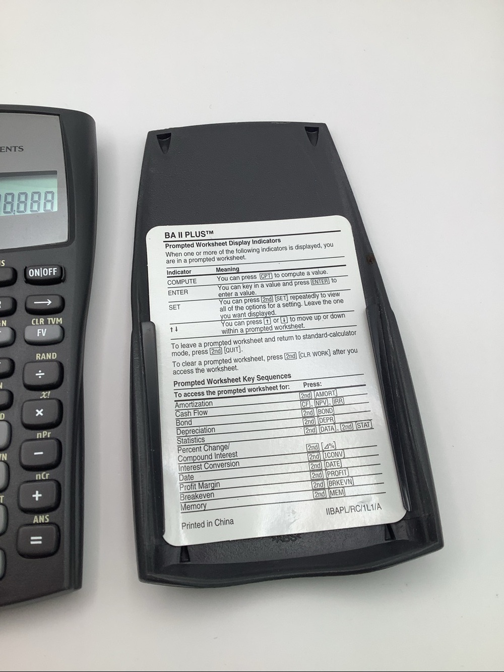 Texas Instruments BA II Plus Financial Calculator - Picture 3 of 8